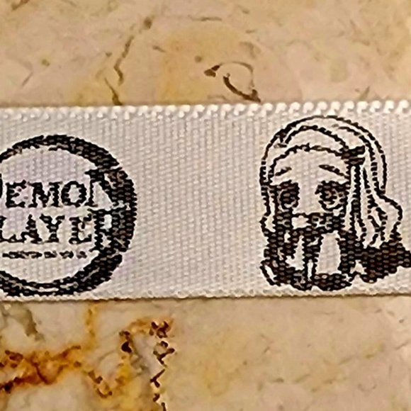 Printed Ribbons - White - Nezuko - 20 metres - Picture 2 of 7